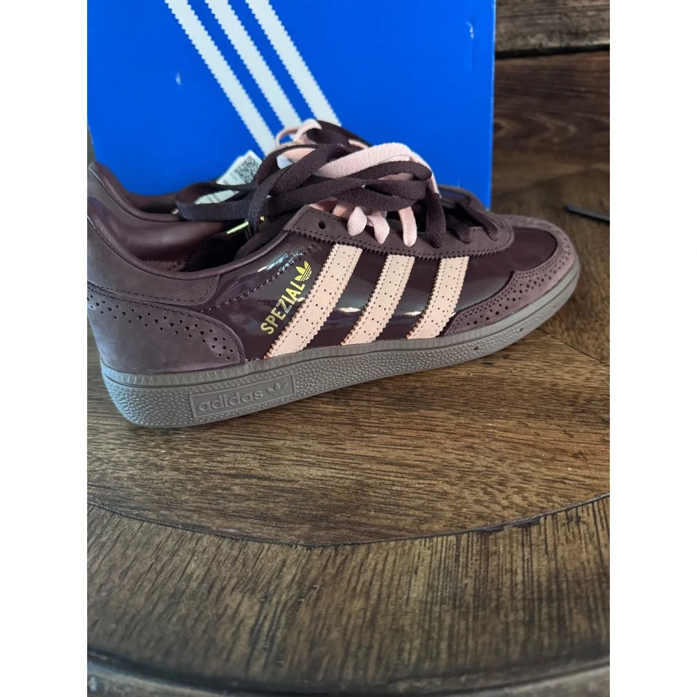 Adidas Handball Spezial W Shadow Brown Bliss Pink KH9157 Womens 8.5 NEW